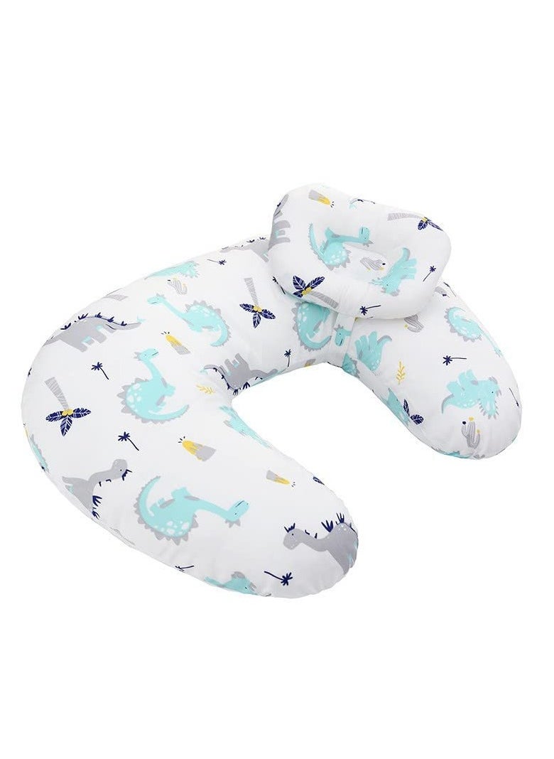 MIXDE Baby Breastfeeding Nursing Pillow,Positioner,Machine Washable U Shape Nursing,Infant Support Pillow Bonus Head Positioner,Adjustable Pillow For Breastfeeding  - Image 1