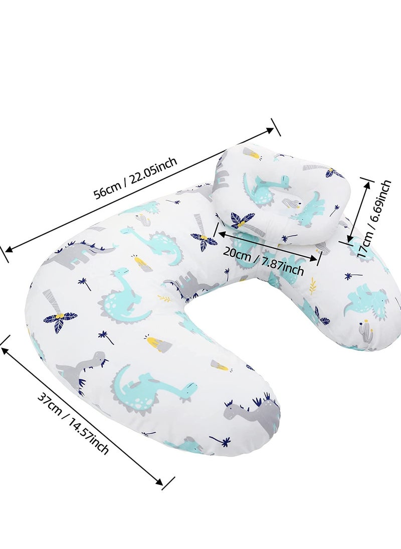 MIXDE Baby Breastfeeding Nursing Pillow,Positioner,Machine Washable U Shape Nursing,Infant Support Pillow Bonus Head Positioner,Adjustable Pillow For Breastfeeding  - Image 3