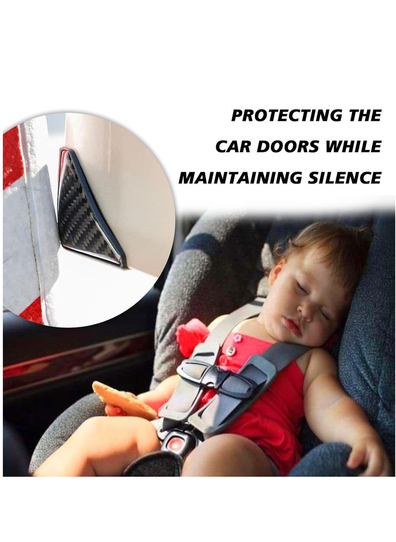 KASTWAVE 2PCS Car Door Edge Guards, Universal Car Door Edge Protector Guards, Carbon Fiber Car Door Corner Protector, Self-Adhesive Car Door Anti-Collision Protector Sticker, Scratch Guard Exterior Accessories  - Image 2
