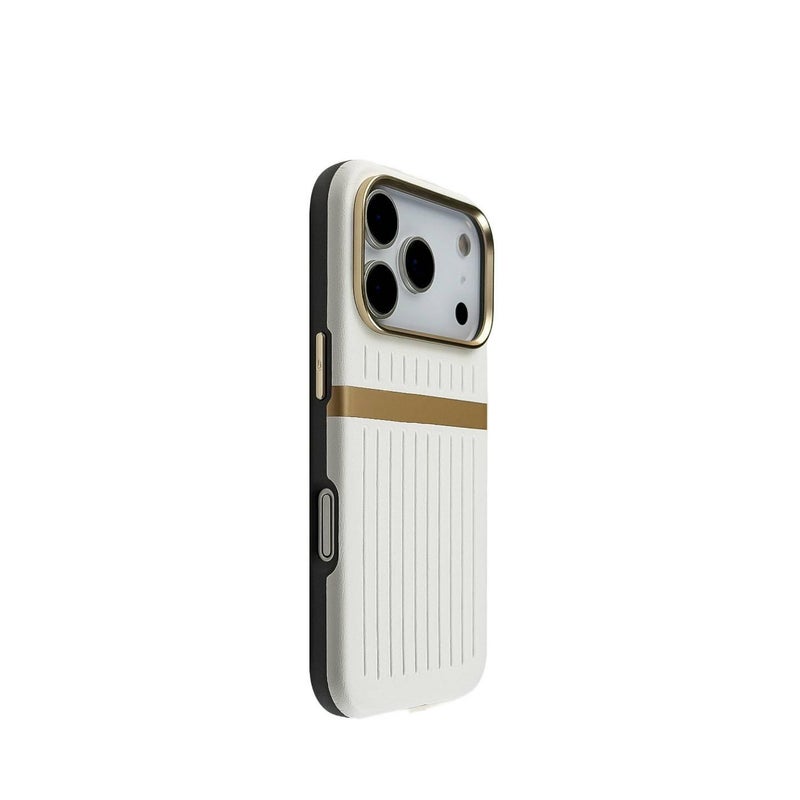 MagSafe iPhone 16 Pro Protective PC Case for iPhone 16 16 Plus 16 Pro 16 Pro Max with Corrugated Luggage Pattern in Black - Image 3