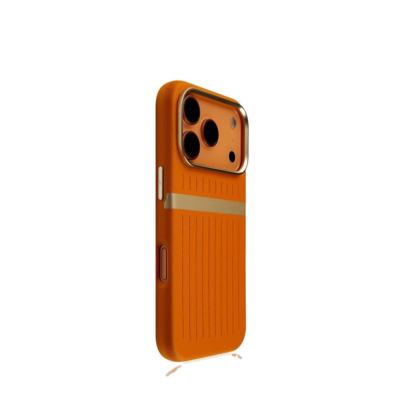 MagSafe iPhone 16 Pro Protective PC Case for iPhone 16 16 Plus 16 Pro 16 Pro Max with Corrugated Luggage Pattern in Black - Image 2
