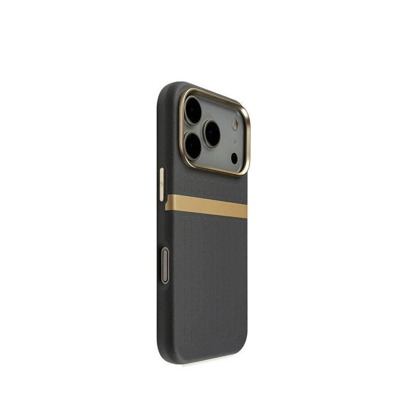 MagSafe iPhone 16 Pro Protective PC Case for iPhone 16 16 Plus 16 Pro 16 Pro Max with Corrugated Luggage Pattern in Black - Image 4