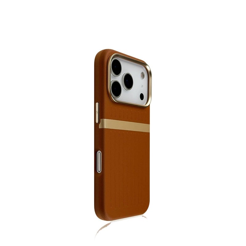 MagSafe iPhone 16 Pro Protective PC Case for iPhone 16 16 Plus 16 Pro 16 Pro Max with Corrugated Luggage Pattern in Black - Image 5