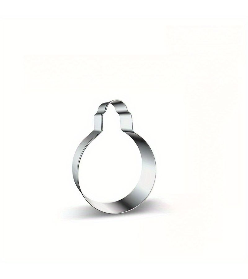 Stainless Steel Bulb Cookie Cutter 1pc Christmas Baking Tool - Image 2
