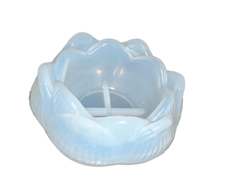 GBC Art t Light Holder Lotus Mould, Large Lotus Jewelry Box Molds Casting Epoxy Molds Silicone Candlestick Molds Ashtray Resin Mould for DIY Jewelry Storage Plate Home Decor Supplies | 1 PCS  - Image 1