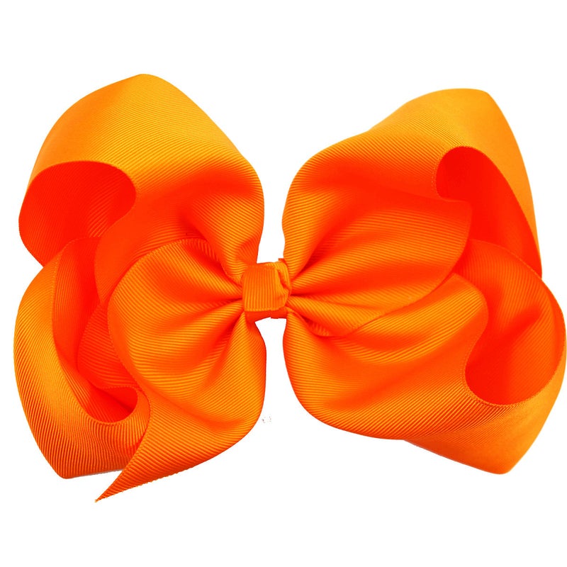 Generic Kids 8inch Large Bow Hair Clip Flower Accessories 7 (668 color number 