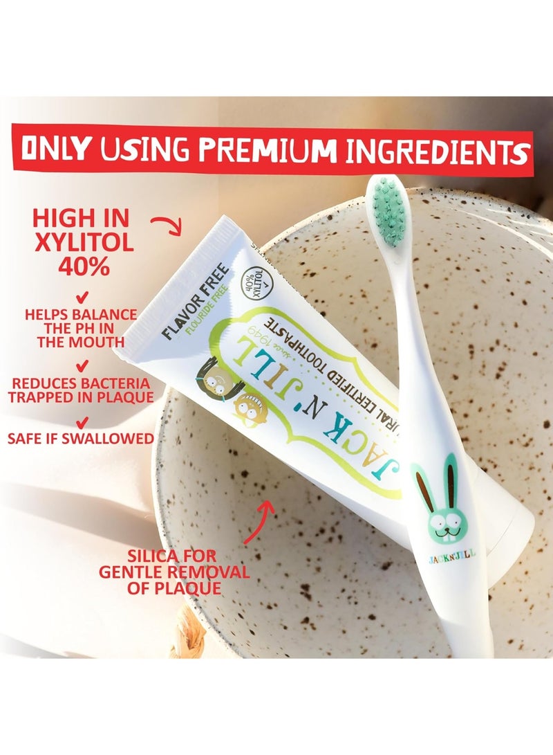 Jack N' Jill Kids Natural Certified Toothpaste, 6 Months+, Flavor Free - Image 5