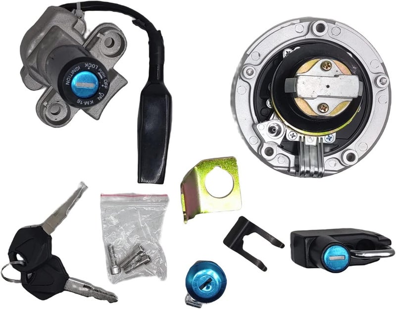 RAYANA Ignition Switch, Gas Fuel Tank Cap, Seat Lock, Keys, and Helmet Lock for Kawasaki Z125 (2017-2019) - Image 3