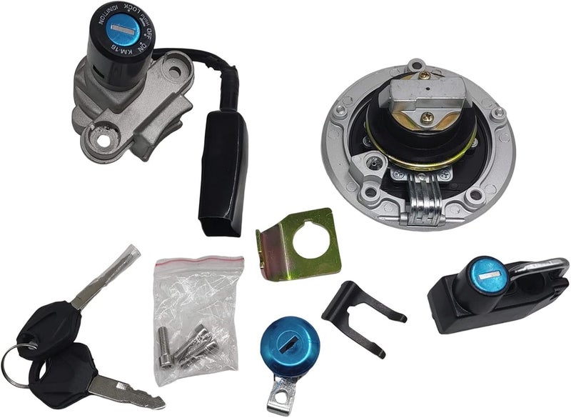 RAYANA Ignition Switch, Gas Fuel Tank Cap, Seat Lock, Keys, and Helmet Lock for Kawasaki Z125 (2017-2019) - Image 2