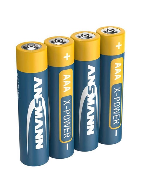 Lr03 X-Power 1.5 V Mignon AAA Alkaline Battery High Performance Console Cameras Flashlight 5015653 5 Year Shelf Life (Pack Of 4) 7 Years Shelf Life
