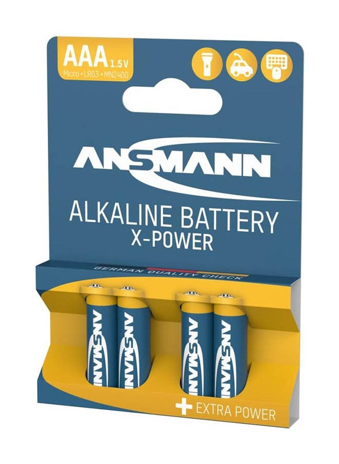 ANSMANN Lr03 X-Power 1.5 V Mignon AAA Alkaline Battery High Performance Console Cameras Flashlight 5015653 5 Year Shelf Life (Pack Of 4) 7 Years Shelf Life  - Image 4