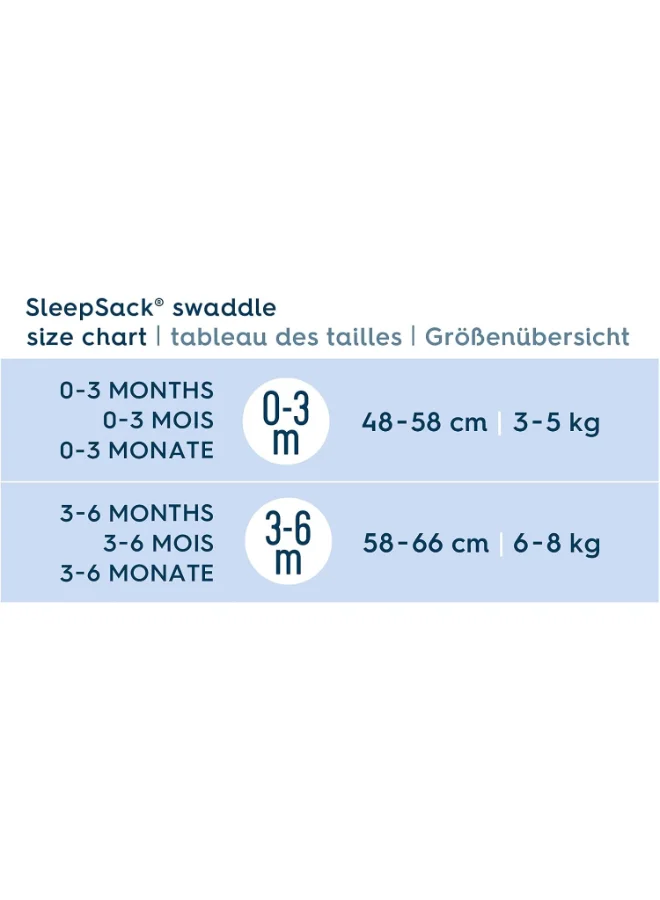 Halo Baby Sleeping Bag Swaddle, 1.5 Tog Sleepsack, 100% Cotton, White Sleeping Sack For Newborn Babies, Easy Zip Access Nappy Change, Wearable Blanket Grow Bag, Boys And Girls, 0 - 3 Months