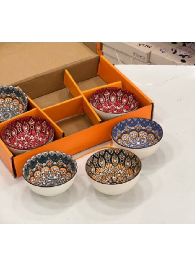 طقم بولات بورسلين 6 قطع 10 سم