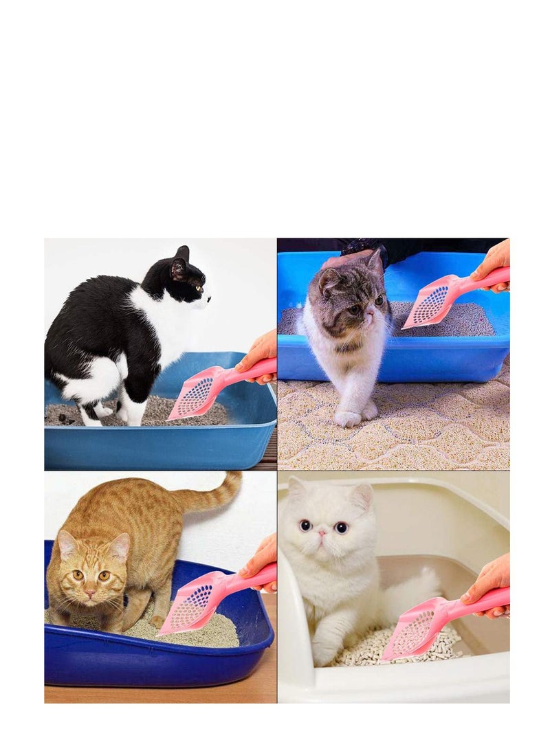 Y&D - Cat Litter, Scoop Litter Shovel for Pet Cleaning Tool Dog Poop Sieve Set Plastic Easy to Clean (3 Pack-Pink, Blue, Green) - Image 1