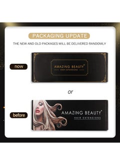 ABH AMAZINGBEAUTY HAIR Clip In Ponytail For Women Remy Human Hair Wrap In Easy To Use 80 Gram Dirty Blonde With Platinum Blonde Highlights P1260 Color 16 Inch  - Image 3