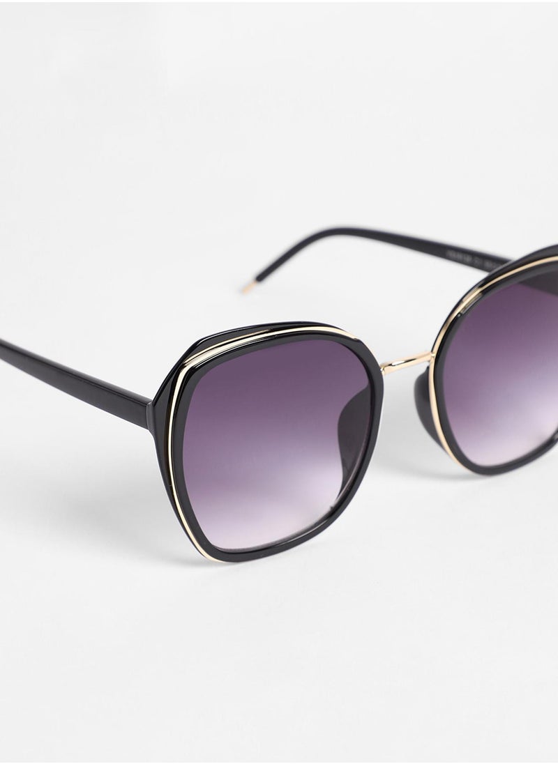 Haute Sauce - Gradient Oversized Sunglasses - Image 1