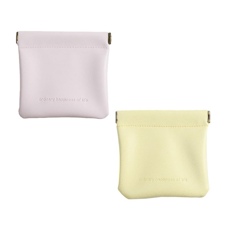 Luxshiny 2pcs Pu Earphone Storage Bags With Cable Organizer Travel Pouch - Image 2