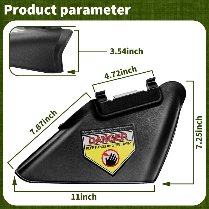 HASMX 731-07486 Side Discharge Chute for Bolens, Brute, Columbia, County Line, Craftsman, Cub Cadet, Huskee, MTD Black, MTD Gold, MTD Pro, Mastercut, Murray, Murray Select, Troy Bilt, Yard Machines - Image 5