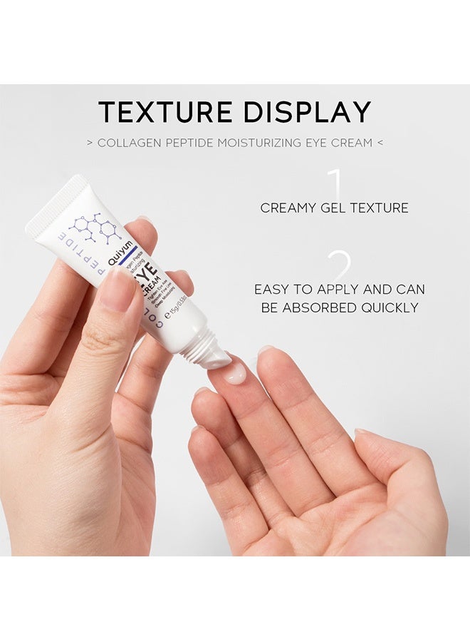 كويوم كريم عيون مرطب ببتيدات الكولاجين 15 جم - يقلل الهالات السوداء، يقلل الخطوط الدقيقة، يرطب ويشد منطقة العين - Image 4