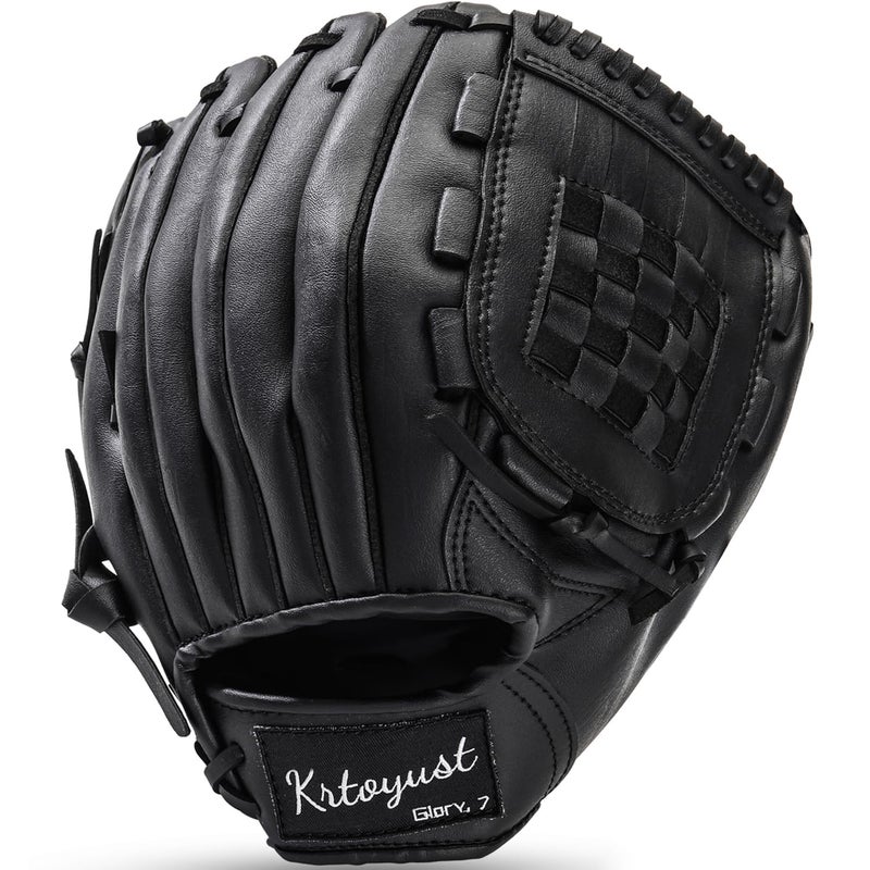 KRTOYUSTÂ® | Baseball Glove | Performance Composite Leather Baseball Mitts for Adult Youth | Baseball Softball Outfield Infield Mitts (Basket Web, 11.5 Inch, Right Hand Throw) - Image 1