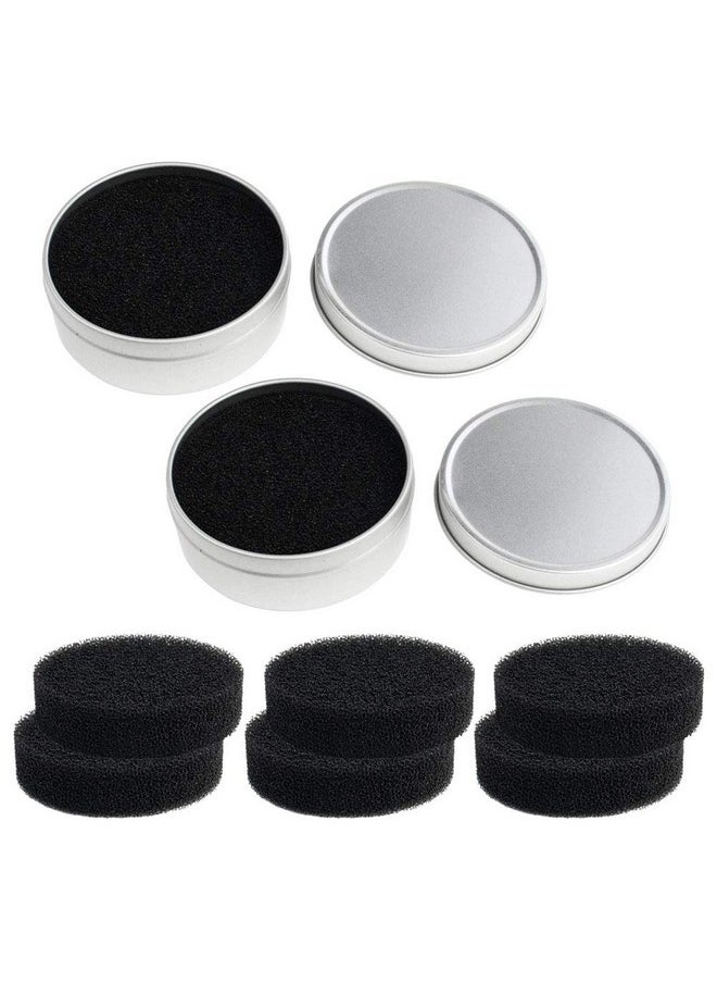 Nydotd Nydotd 8pcs Makeup Brush Cleaner set - 2 Pack Makeup Brush Cleaner with 6pcs Replacement Sponge, Dry Makeup Brushes Cleaner Sponge Eye Shadow or Blush Color Removal Quickly Switch to Next Color  - Image 1