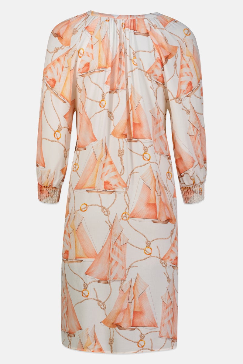 GANT Women Allover Print Midi Dress, Multicolor - Image 3