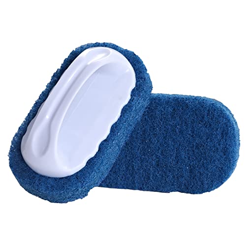 DGSDKD Scouring Pad Brush kit 4 Pieces, Cleaning Brush with Handle, Dish Scrub Brush, Bathroom Brush, Sink Scrub Brush - Image 5