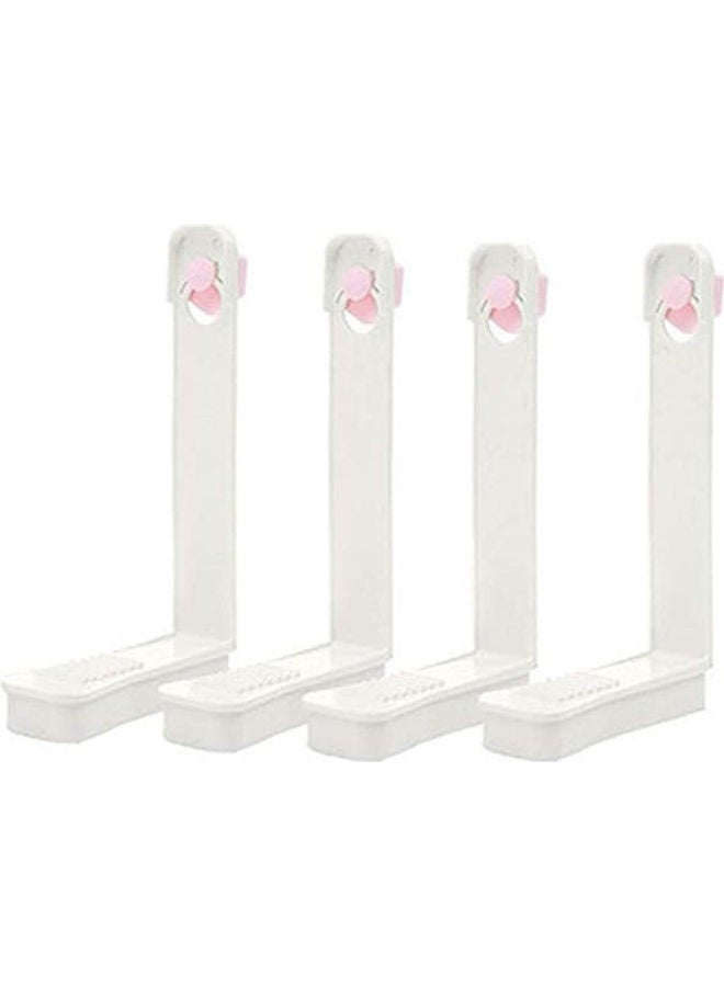 Bed Sheet Holders Fixing Clip Convenient 4Pcs plastic White - Image 1