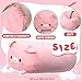 Woanger 354 Inches Pig Plush Pillow Cute Pink Soft Pig Plush Body Pillow Cylindrical Body Giant Stuffed Animal Large Kawaii Cartoon Hugging Toy Gifts Birthday Bedding Sleeping - Image 4