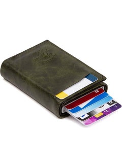 Adelina Bags Khaki Aluminum Mechanism Sliding Card Holder Wallet Accessory  - Image 1