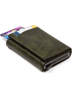 Adelina Bags Khaki Aluminum Mechanism Sliding Card Holder Wallet Accessory  - Image 4