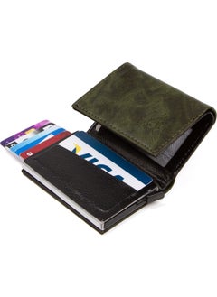 Adelina Bags Khaki Aluminum Mechanism Sliding Card Holder Wallet Accessory  - Image 5