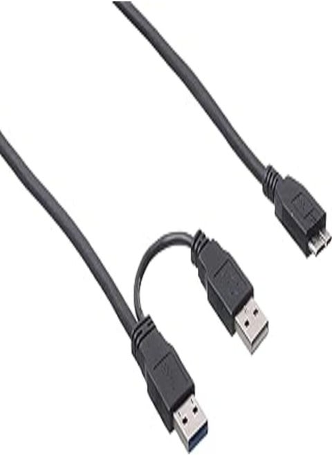 Keendex 2 in 1 External Hard Disk Cable, 1980 - Black