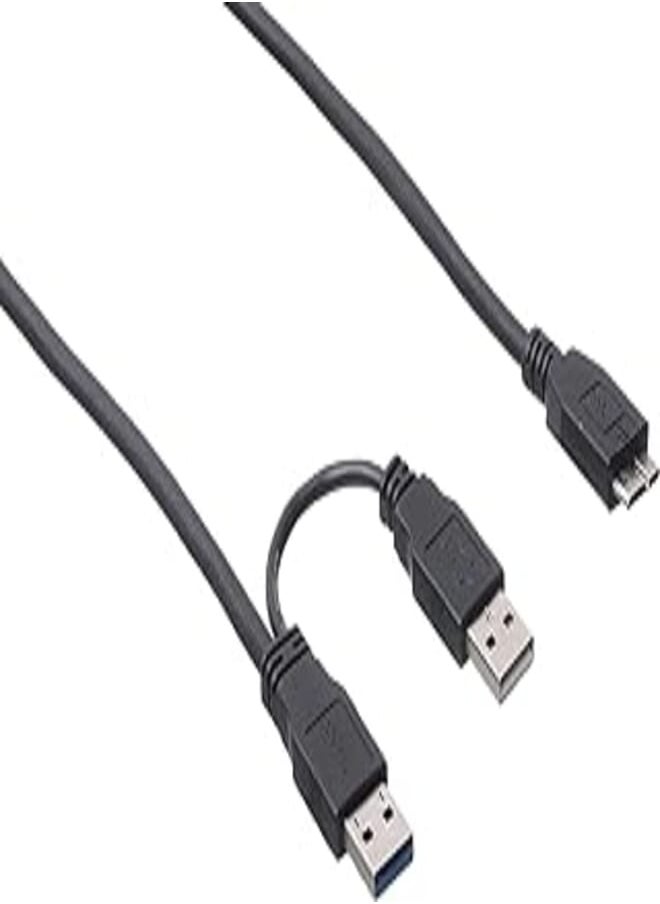 keendex - Keendex 2 in 1 External Hard Disk Cable, 1980 - Black - Image 1