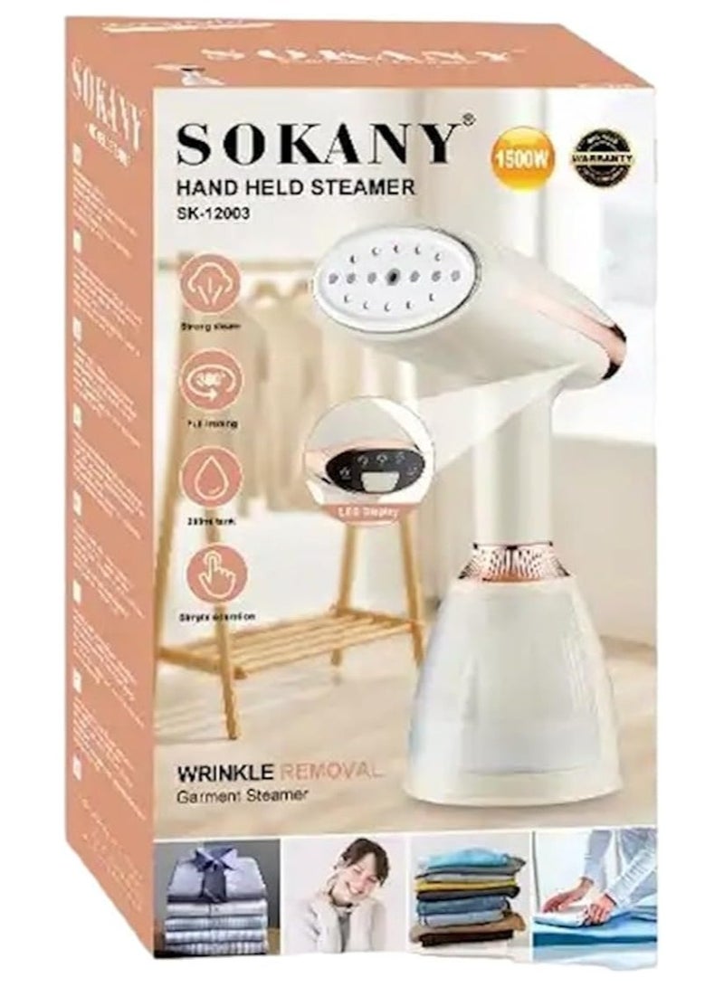 سوكاني جهاز كي بخار هاند للملابس من سوكاني، بقوة 1500 وات وسعة 250 مل - موديل SK-12003 - Image 5