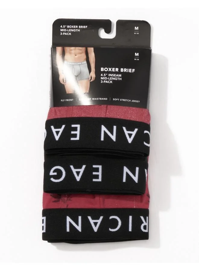American Eagle 3 Pack Logo Band Trunks