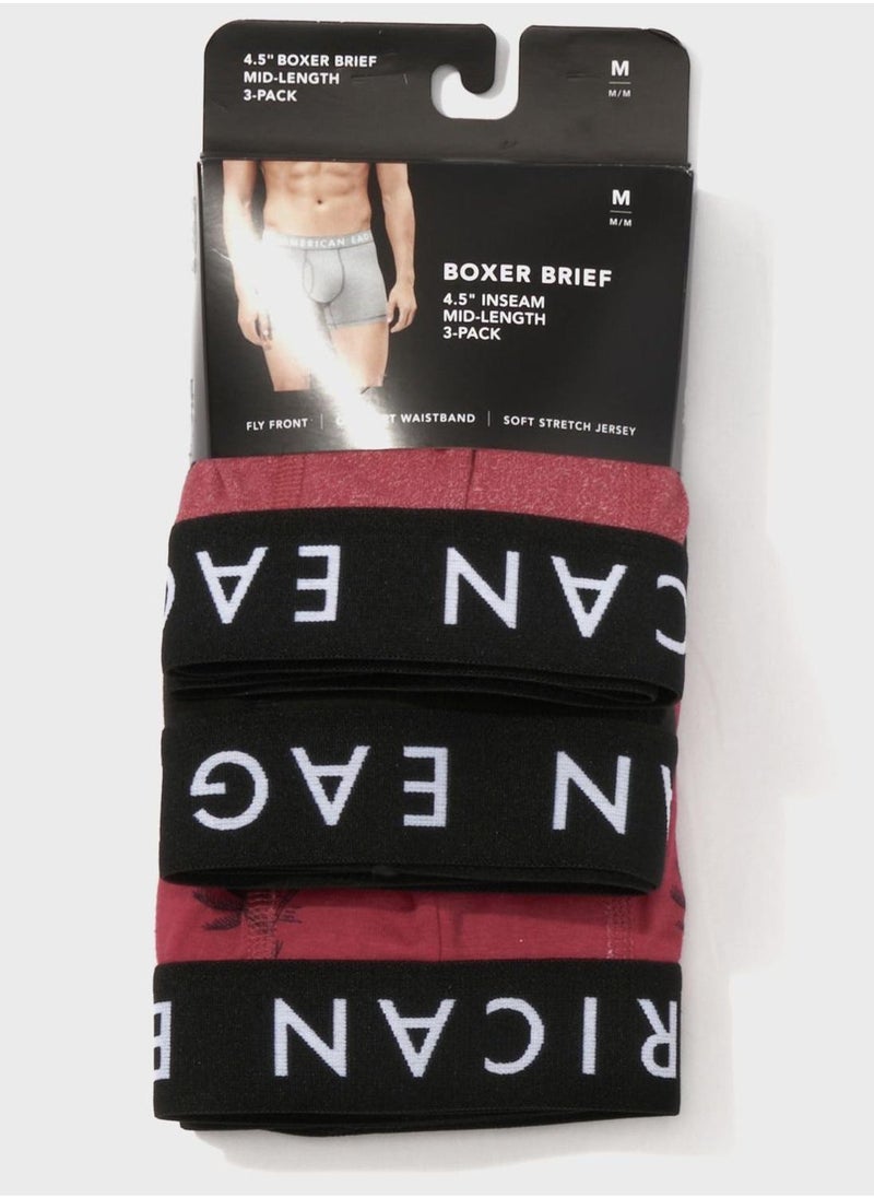 American Eagle 3 Pack Logo Band Trunks  - Image 4