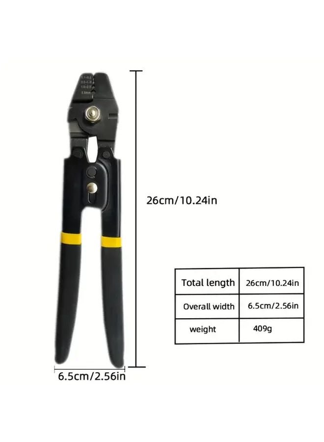1PC Black Red Wire Rope Crimping Pliers Multifunctional Aluminum Sleeve Tool - Image 4