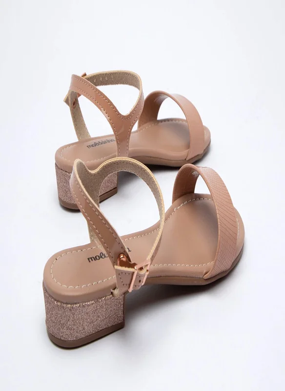 MOLEKINHA MOLEKINHA Sandals with Back strap For Junior Girls, Nude