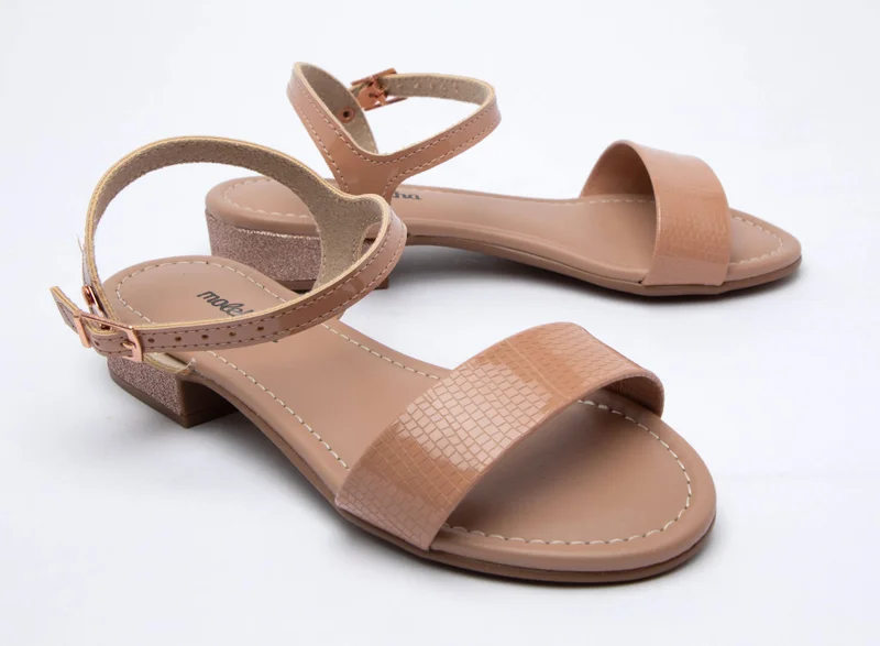Molekinha MOLEKINHA Sandals with Back strap For Junior Girls, Nude