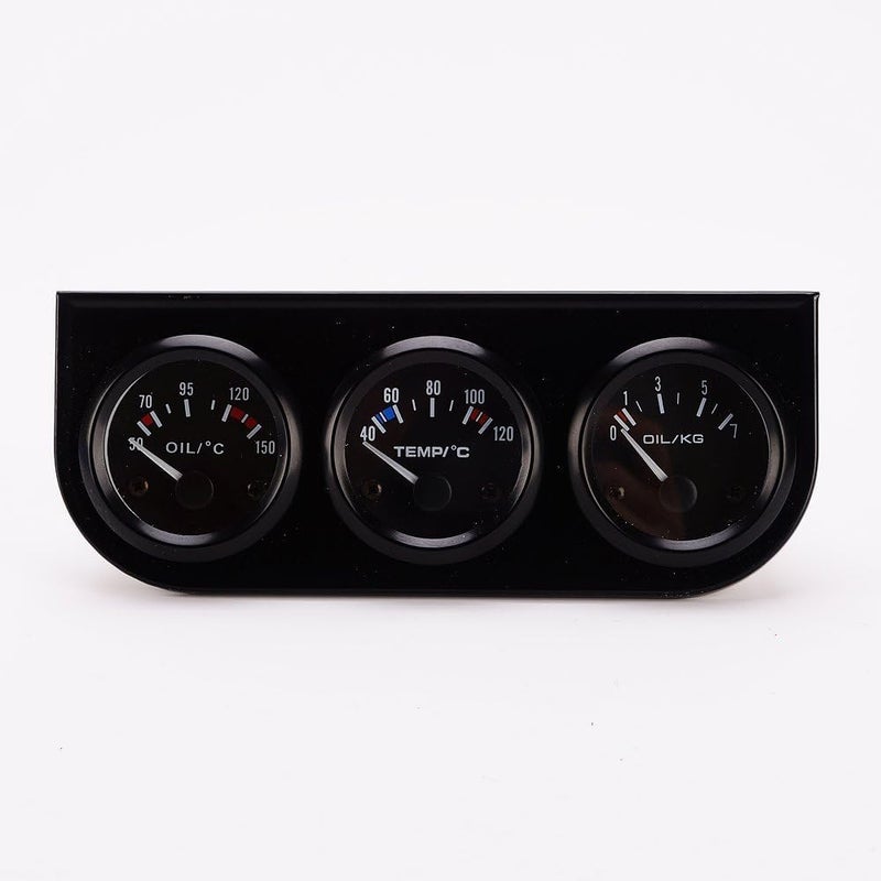 3 In 1 Oil Temperature Water Temperature Oil Pressure Gauge Sensor Kit for Auto Car Truck - Image 3