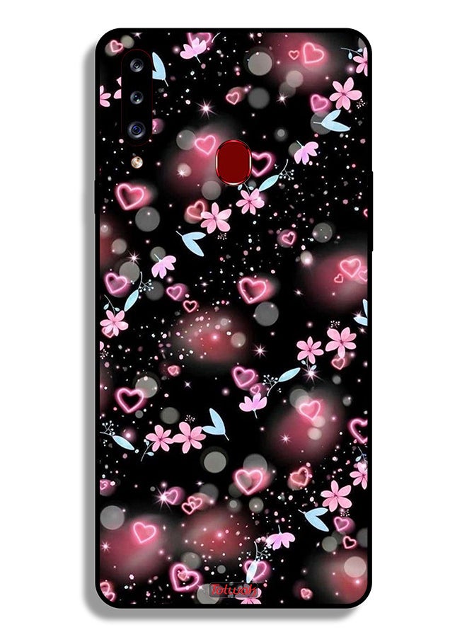 Tolwak Samsung Galaxy A20s Protective Case Cover Small Hearts And Flowers - Image 1