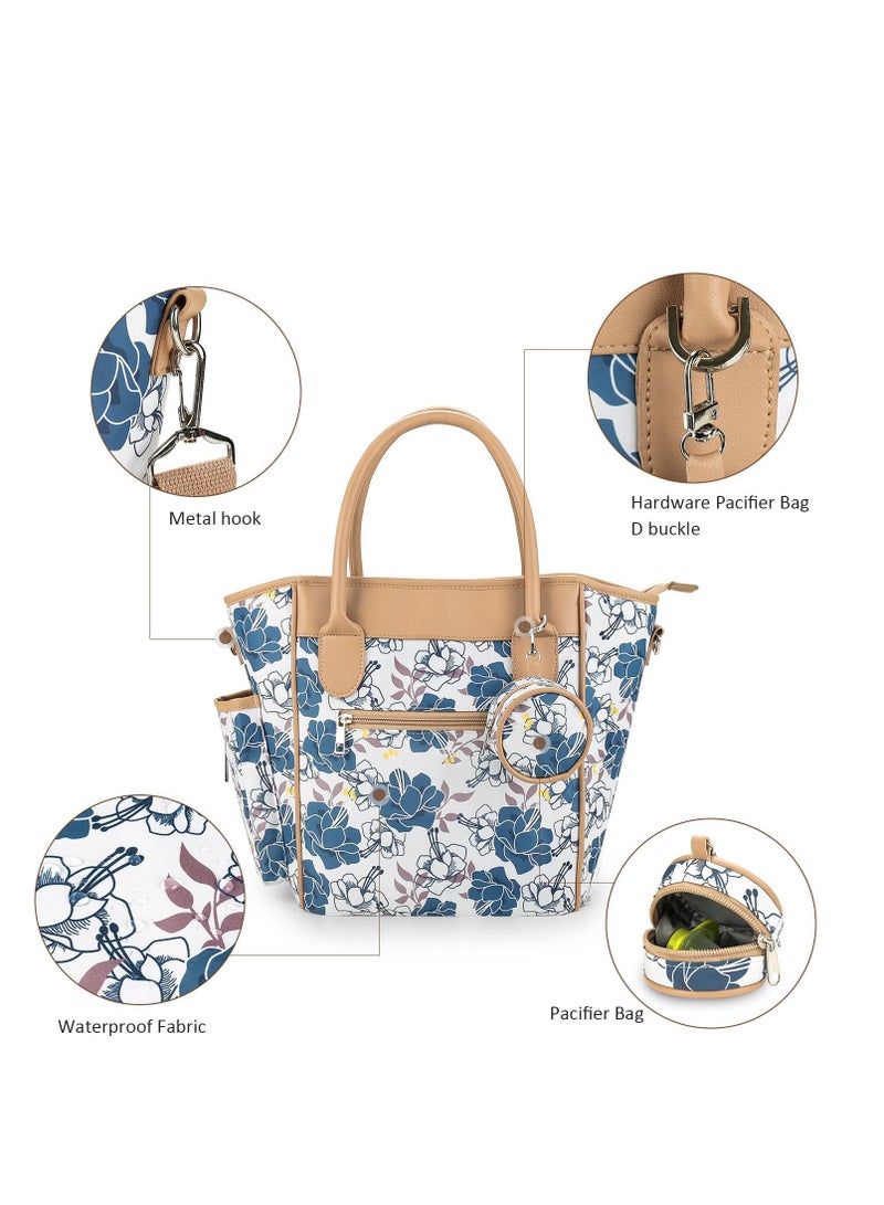Gonice Printed multi-functional Mommy Bag Single shoulder Crossbody Mommy Bag Baby bottle insulation lightweight waterproof bag  - Image 3