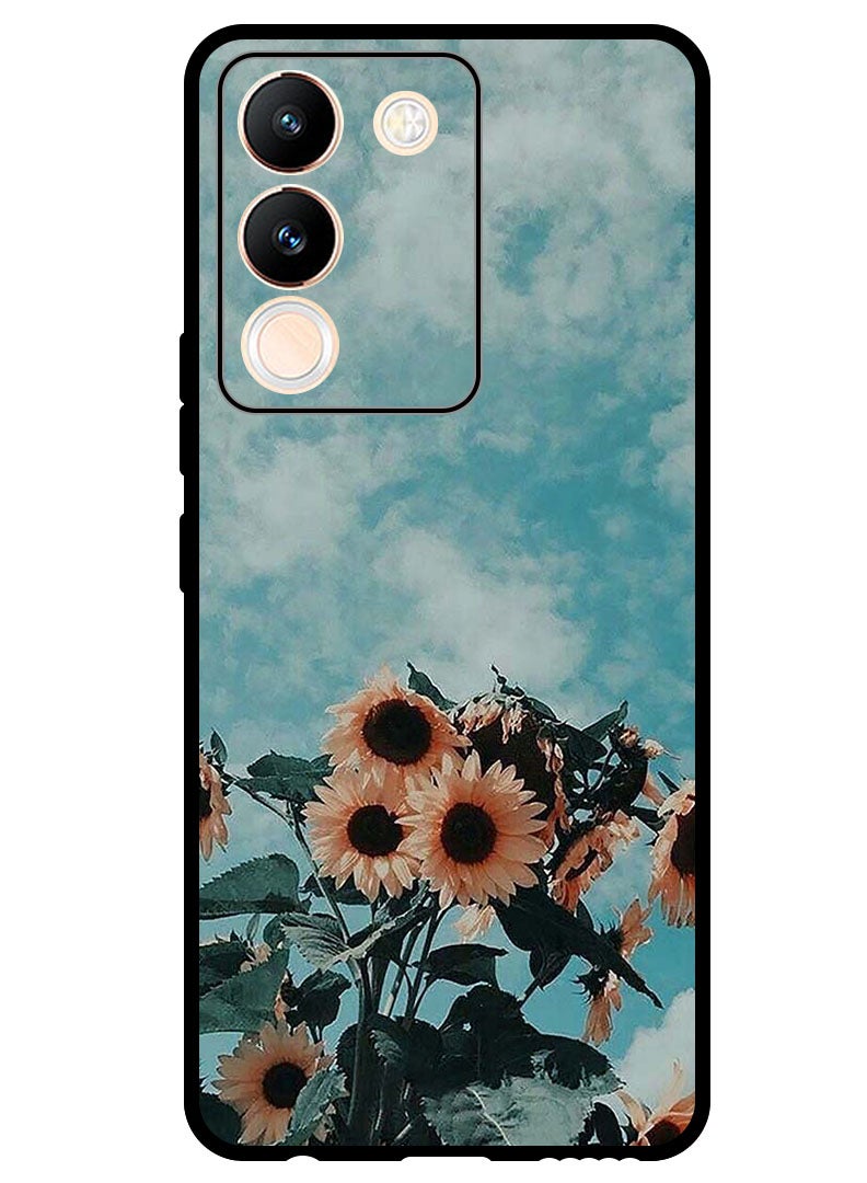 Theodor Protective Case Anti Scratch Shock Proof Bumper Cover For Vivo Y200 Sunflower - Image 1