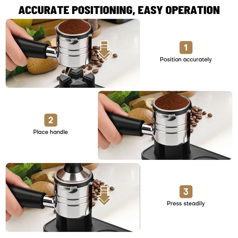 Rolitwils Roliwils Espresso Tamping Mat for Ninja Luxe Cafe, Food-Grade Silicone | Anti-Slip Design Compatible with ES601/ES701 | Practical Coffee Accessories - Image 5