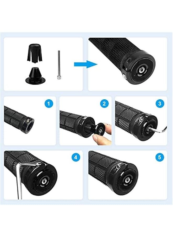Generic - Aluminum Adjustable Handlebar Bike Bar Ends,Handlebar End Plugs,Cycling Bike Bar Ends Plug Cap for Road, Mountain,Most Bikes, Handlebar End Plugs, Aluminum Adjustable HandlebarHandlebar End Plug - Image 1