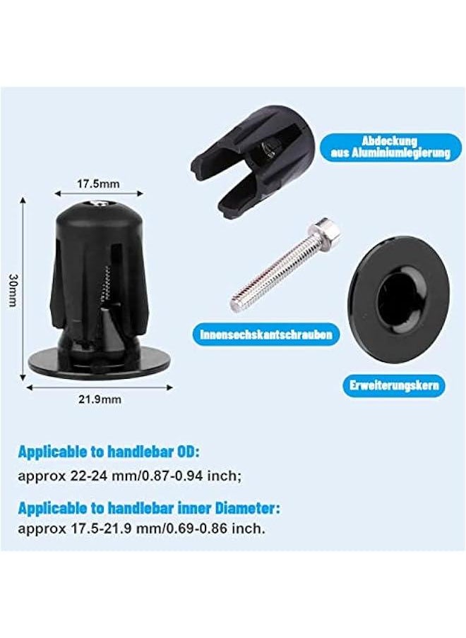 Generic - Aluminum Adjustable Handlebar Bike Bar Ends,Handlebar End Plugs,Cycling Bike Bar Ends Plug Cap for Road, Mountain,Most Bikes, Handlebar End Plugs, Aluminum Adjustable HandlebarHandlebar End Plug - Image 1