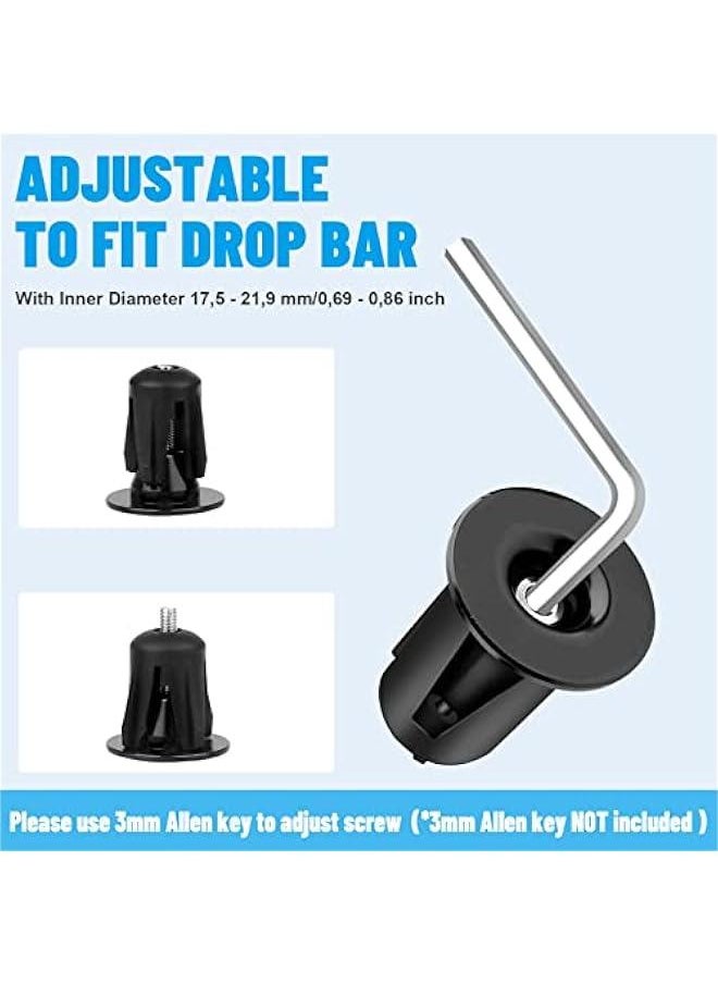 Generic - Aluminum Adjustable Handlebar Bike Bar Ends,Handlebar End Plugs,Cycling Bike Bar Ends Plug Cap for Road, Mountain,Most Bikes, Handlebar End Plugs, Aluminum Adjustable HandlebarHandlebar End Plug - Image 1