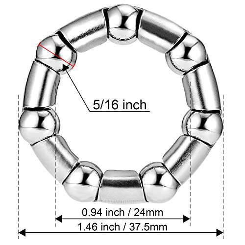 Jaceyon Bike-Ball-Bearing, Bicycle-Crank-Bearings, 5/16" x 7-Balls-Bike-Crank -Bearing, 4 Pcs Replacement MTB Part for Bike Crank or Bottom Bracket - Image 2