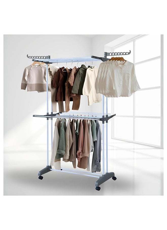 Feelings Feelings - Cloth Dryer Stand With 4 Wheels - Open Size: 76 x 65 x 162Cm  - Image 4
